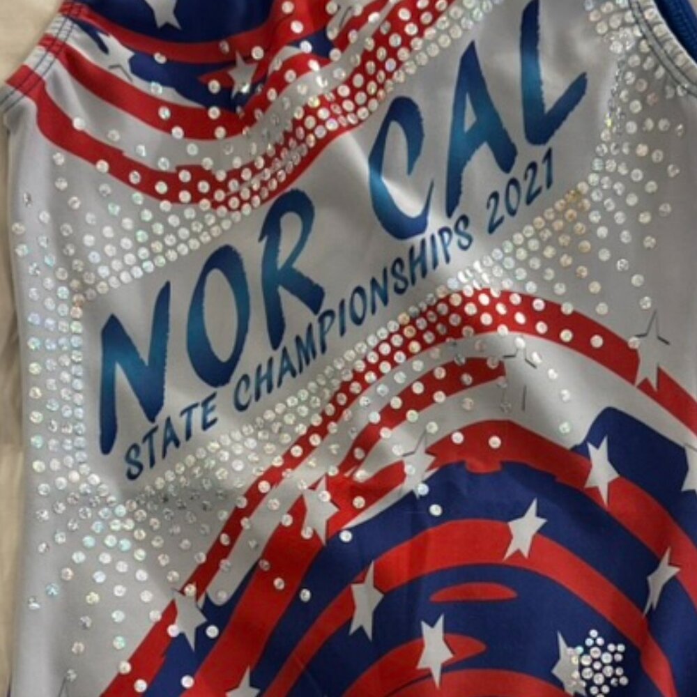 Snowflake Designs Gymnastics Leotard NORCAL State Championships 2021 Adult Small
